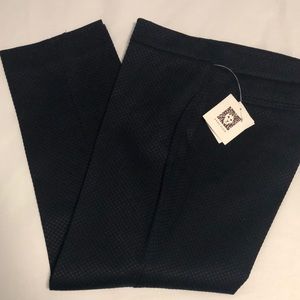 Ladies textured ankle pants, Navy, Sz. 10